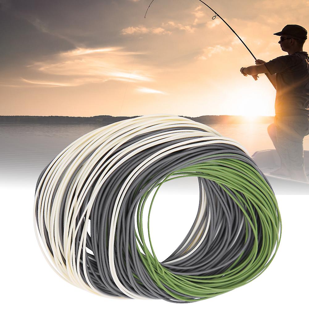 3 Color Grass Green/gray Purple/ivory Pvc Nylon Weight Forward Floating Fly Fishing Main Linedt4f