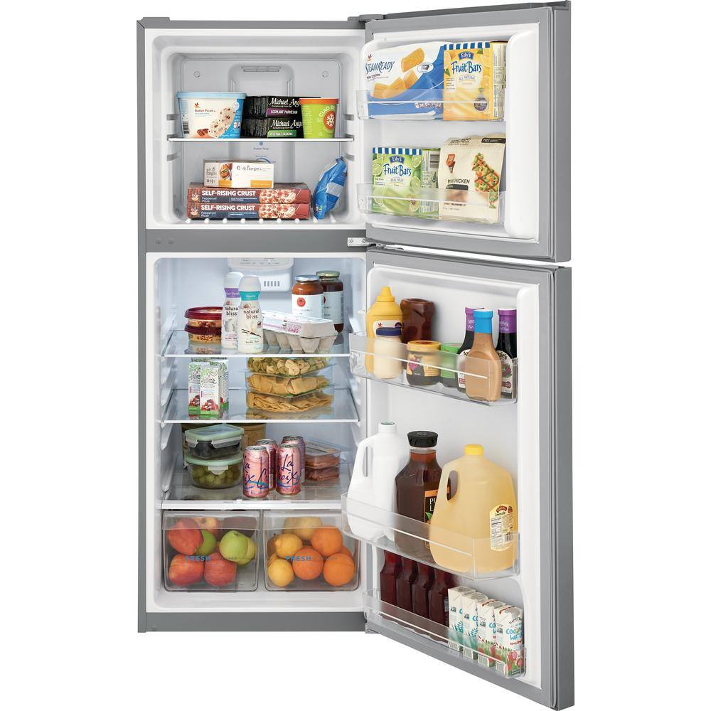 Frigidaire 11.6 cu. ft. Top Freezer Refrigerator in Brushed Steel ENERGY STAR FFET1222UV