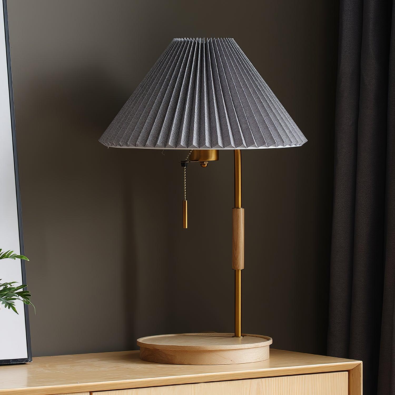 Wooden Retro Table Lamp