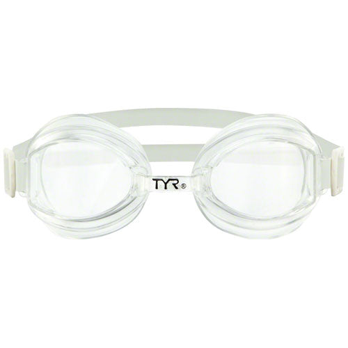 TYR Racetech Goggle: Clear Frame/Clear Lens