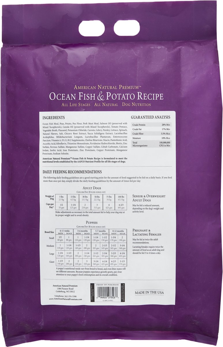 American Natural Premium Grain-Free Ocean Fish Meal and Potato Recipe Dry Dog Food