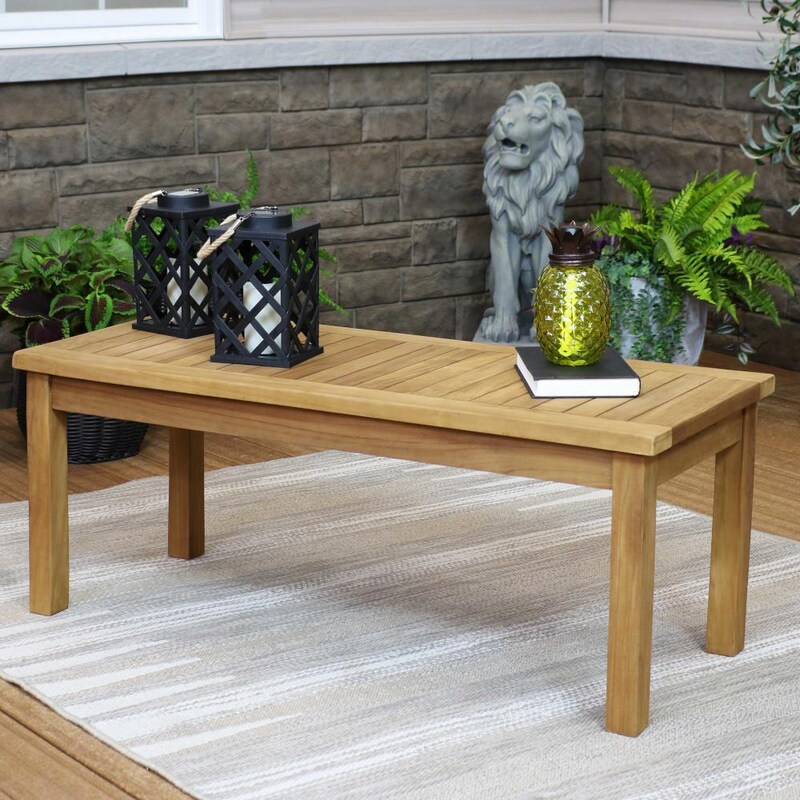 Ultimate Patio Wooden Teak Outdoor Coffee Table