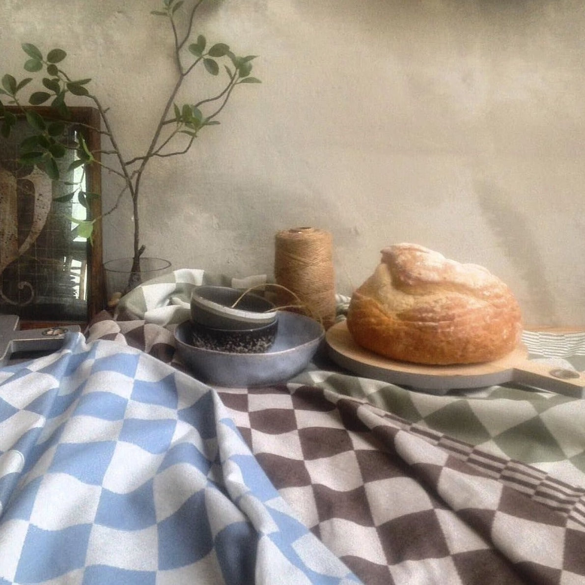 Traditional Dutch tablecloth - brown