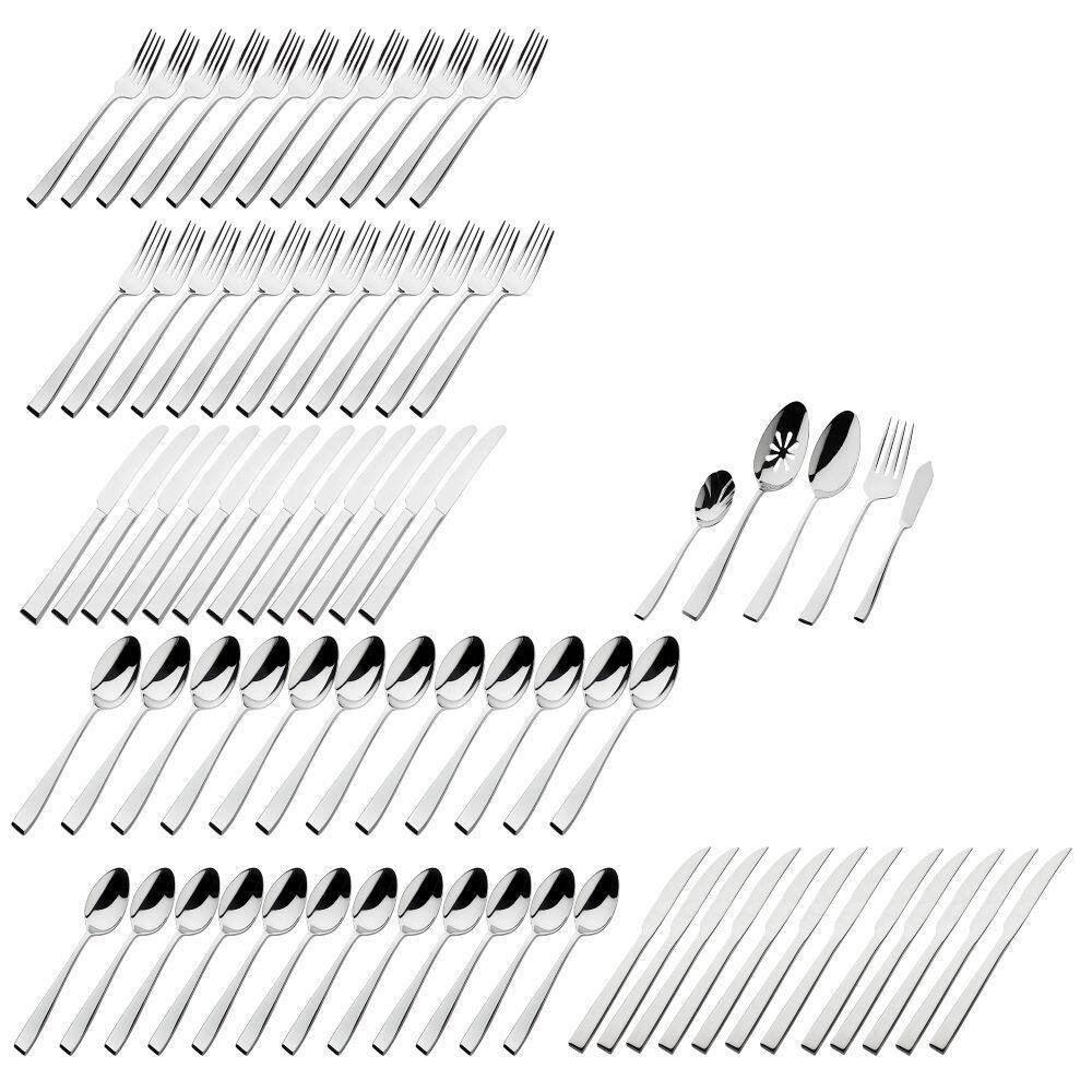 Godinger 77-Piece Stainless Steel Flatware Set 43009