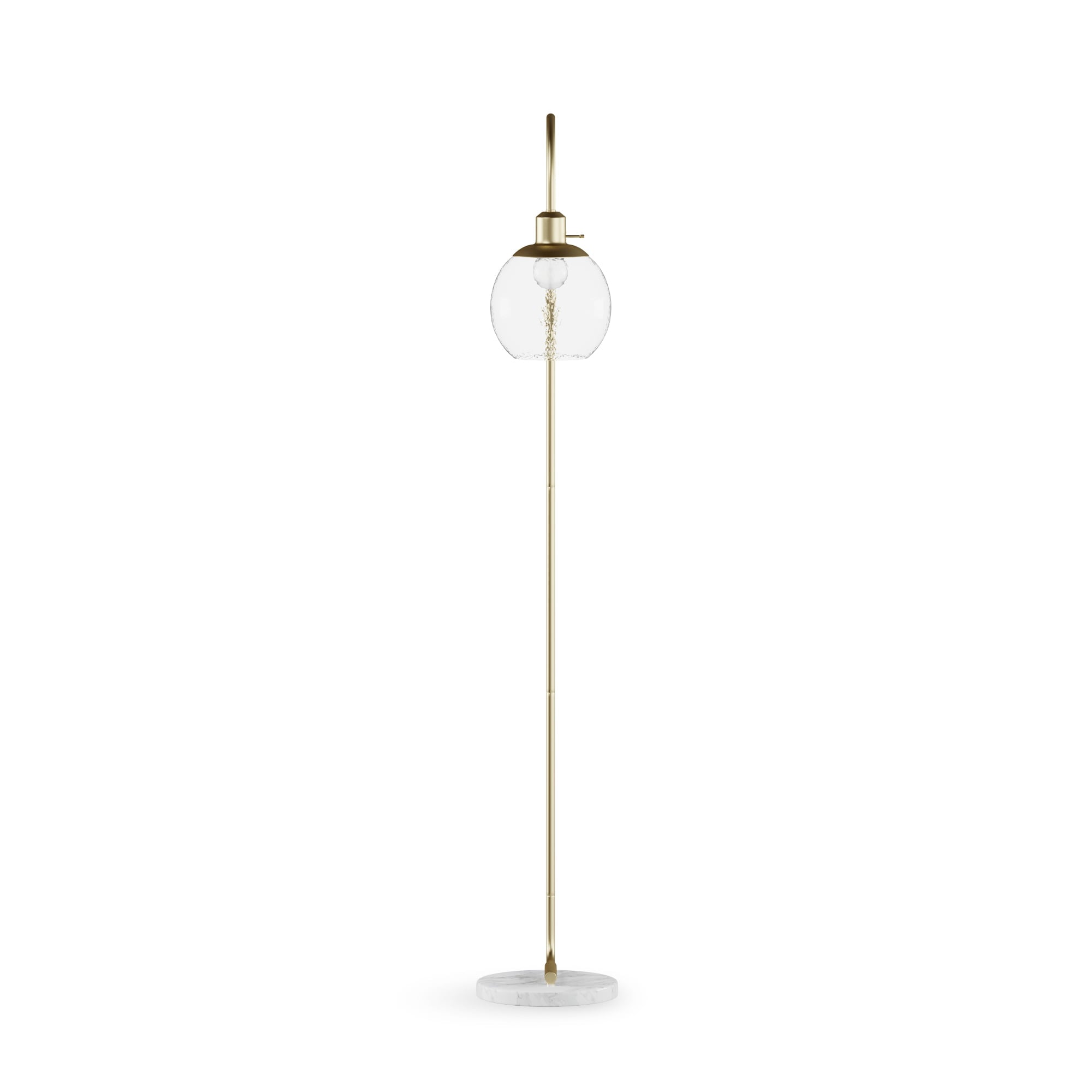 Better Home & Gardens Metal Floor Lamp, Brushed Brass