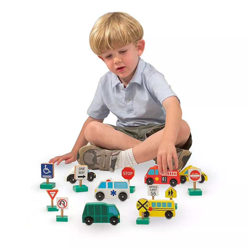 Melissa and Doug Vehicles and Traffic Signs