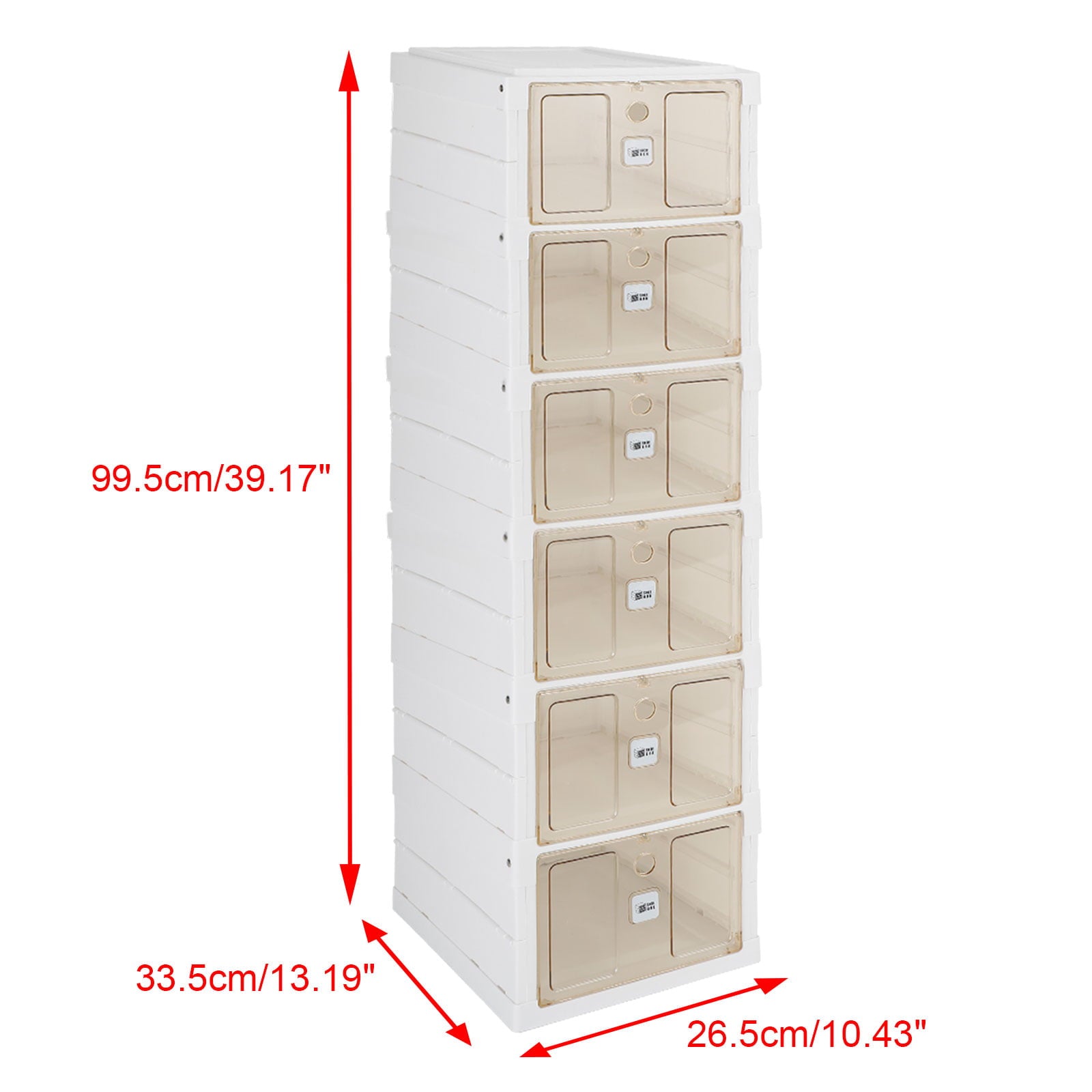 Shoes Box Installation-free Organizer Containers Drawer with Lids, Sneaker Storage Cabinet, Space Saving Bins Shoes Rack for Closet, Entryway, Room