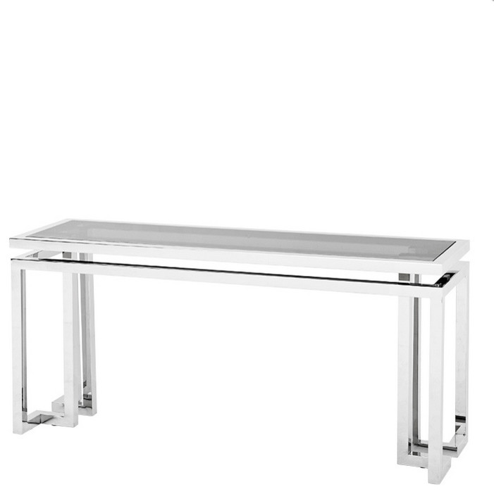 Silver Console Table  Eichholtz Palmer   Contemporary   Console Tables   by Oroa   Distinctive Furniture  Houzz