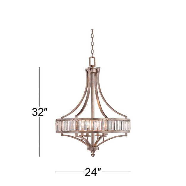 Wide Crystal Glass 4 light Fixture For Dining Room House Kitchen Bedroom