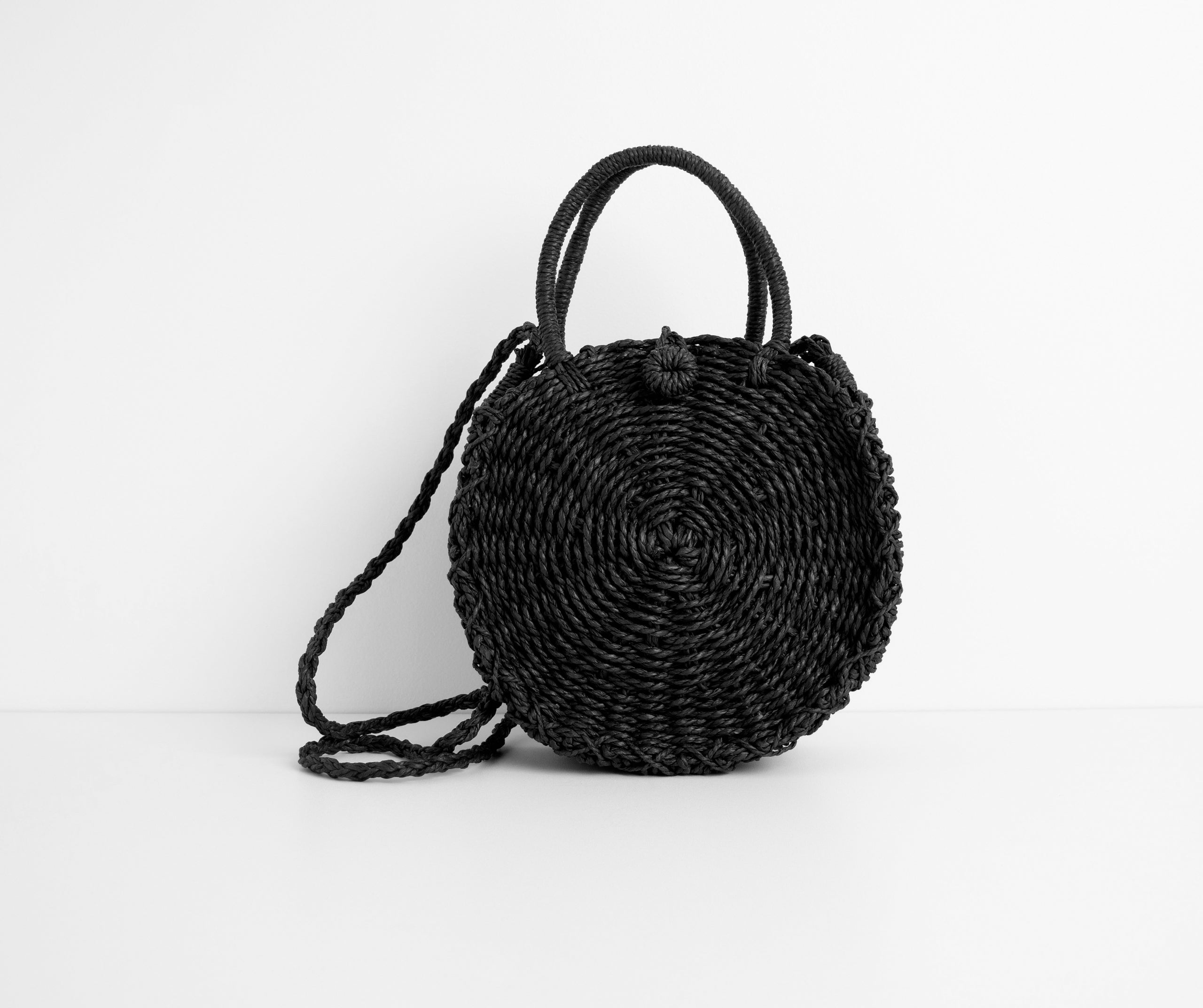 Somewhere Far Away Straw Woven Purse