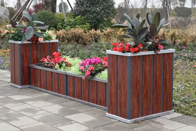 Manufacturer Aluminum alloy garden elevated bed garden planting aluminum box aluminum alloy pot