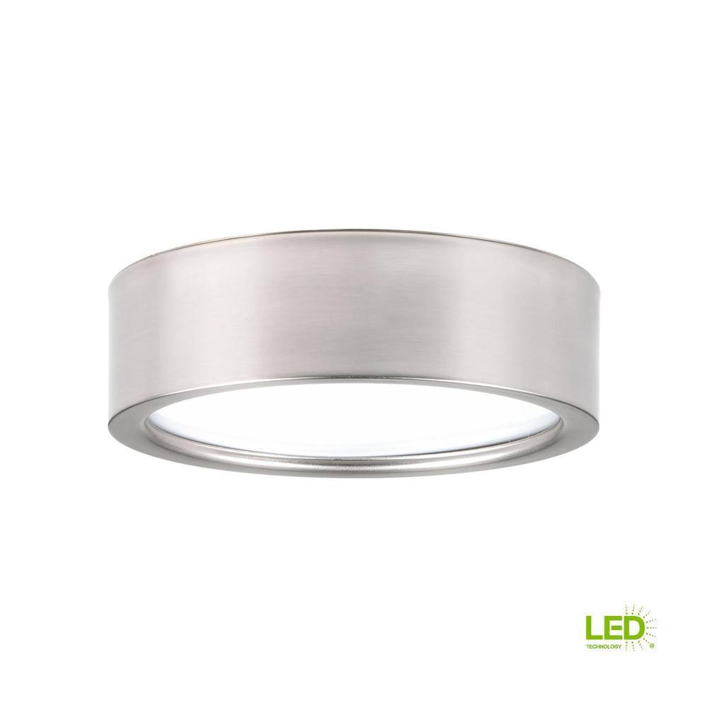 Progress Lighting 9 in. Portal 17-Watt Brushed Nickel Integrated LED Flush Mount P3631-0930K9