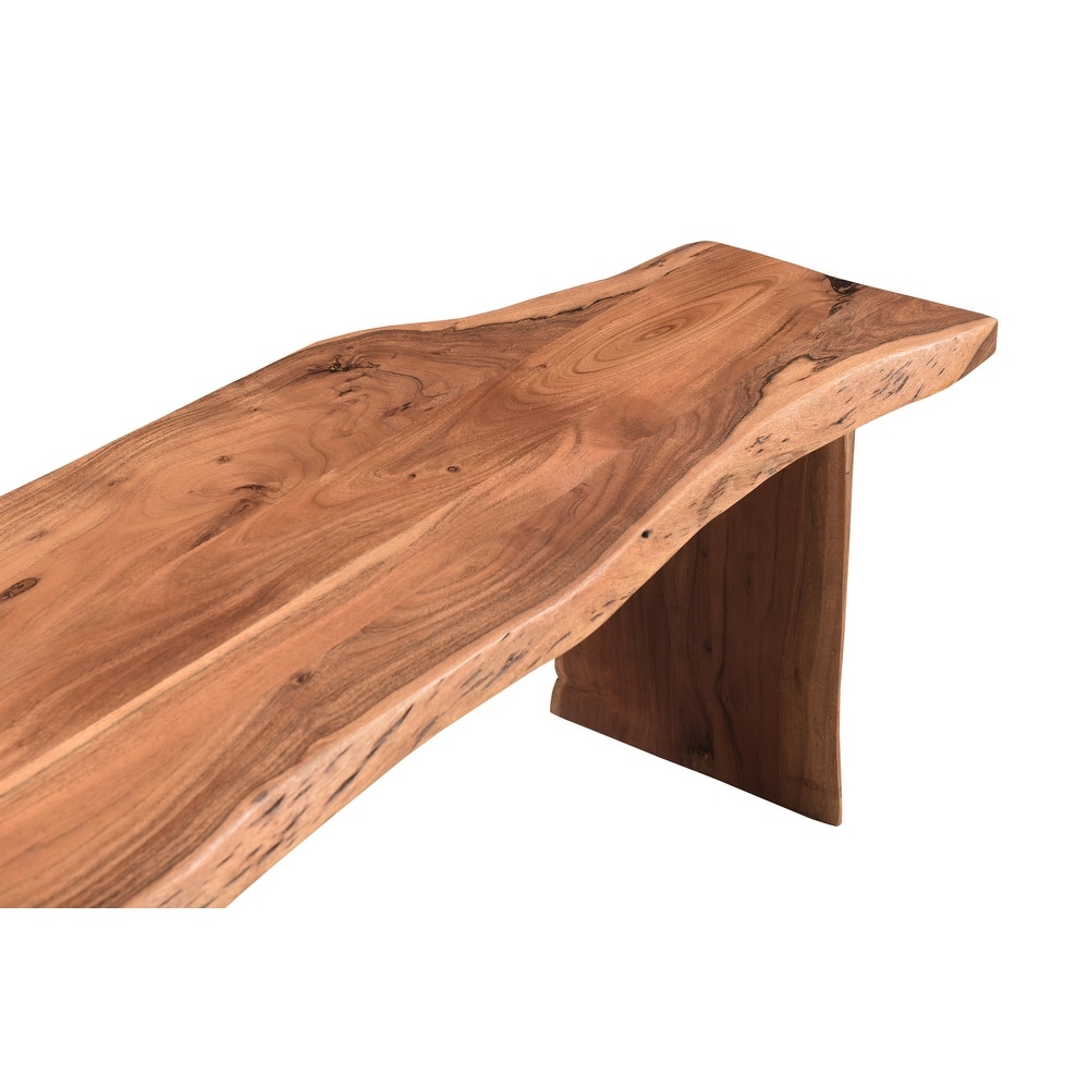 Crestone Live Edge Top/Leg Dining Bench