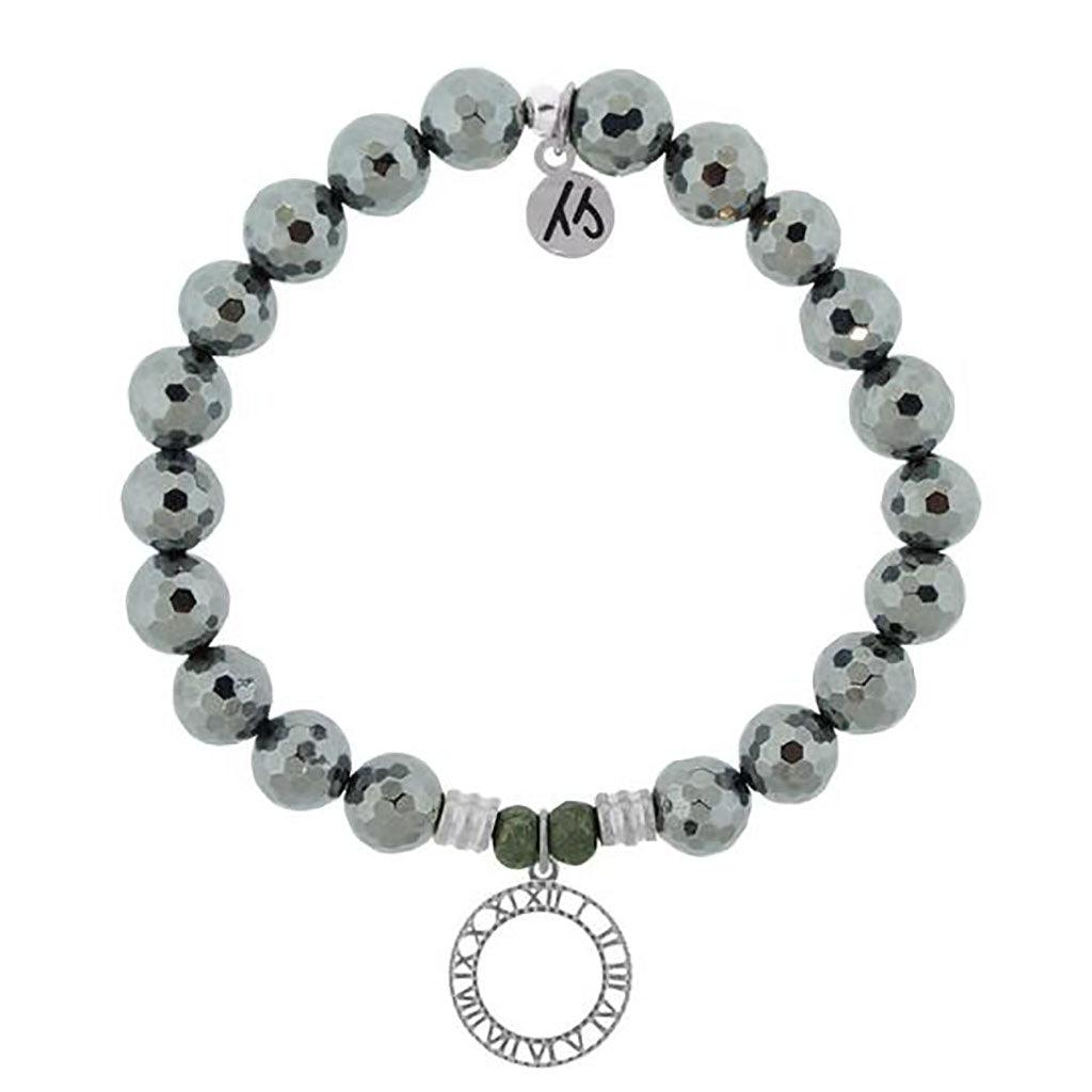 T. Jazelle  Terahertz Stone Bracelet with Timeless Sterling Silver Charm