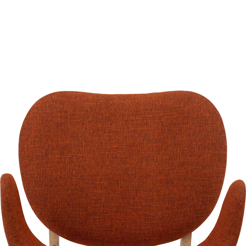 VERONIC Lounge Chair in Russet Fabric