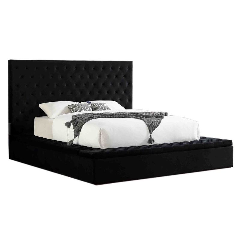 Best Master Furniture Rachel High Profile Upholstered Platform Bed