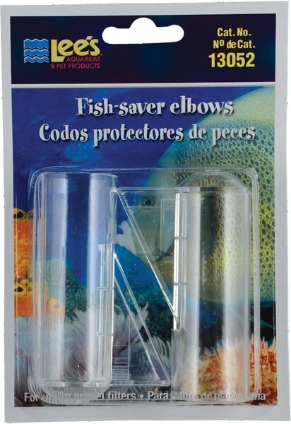 Lee's Aquarium and Pets Fish Saver Elbows Aquarium Accessory， 1-in， 2 count