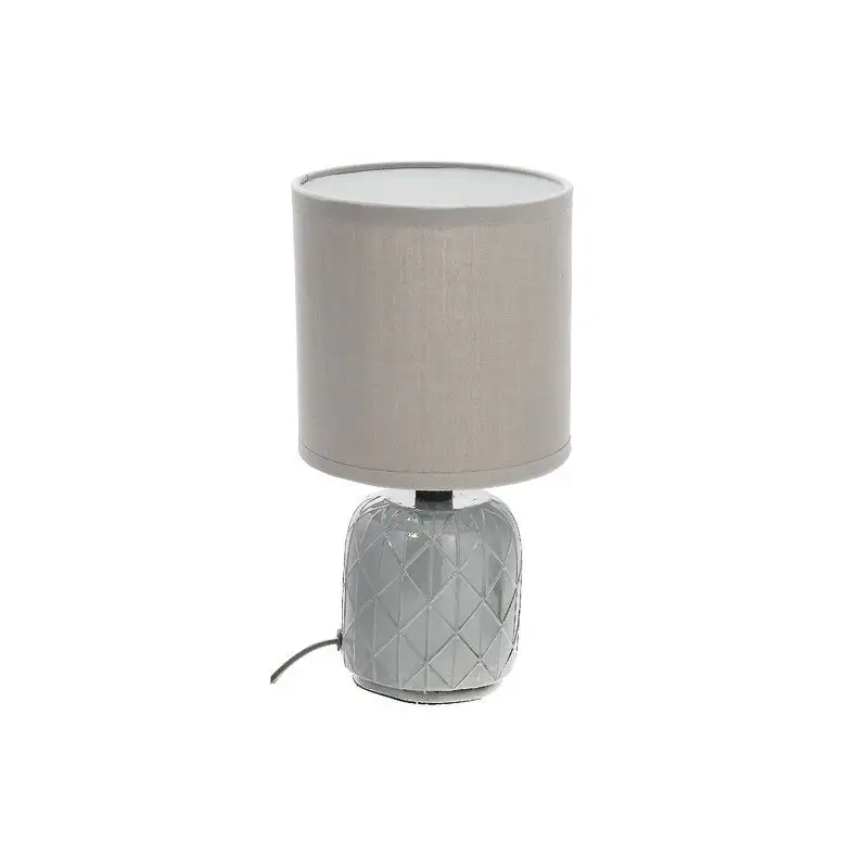 Ceramic Table Lamp With Shade (Tetra) (Gray)