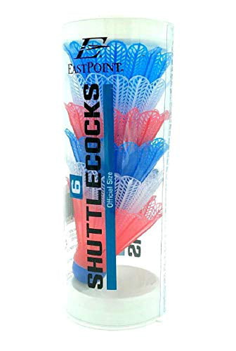 EastPoint Sports Official Size Badminton Shuttlecocks, 6-Pack