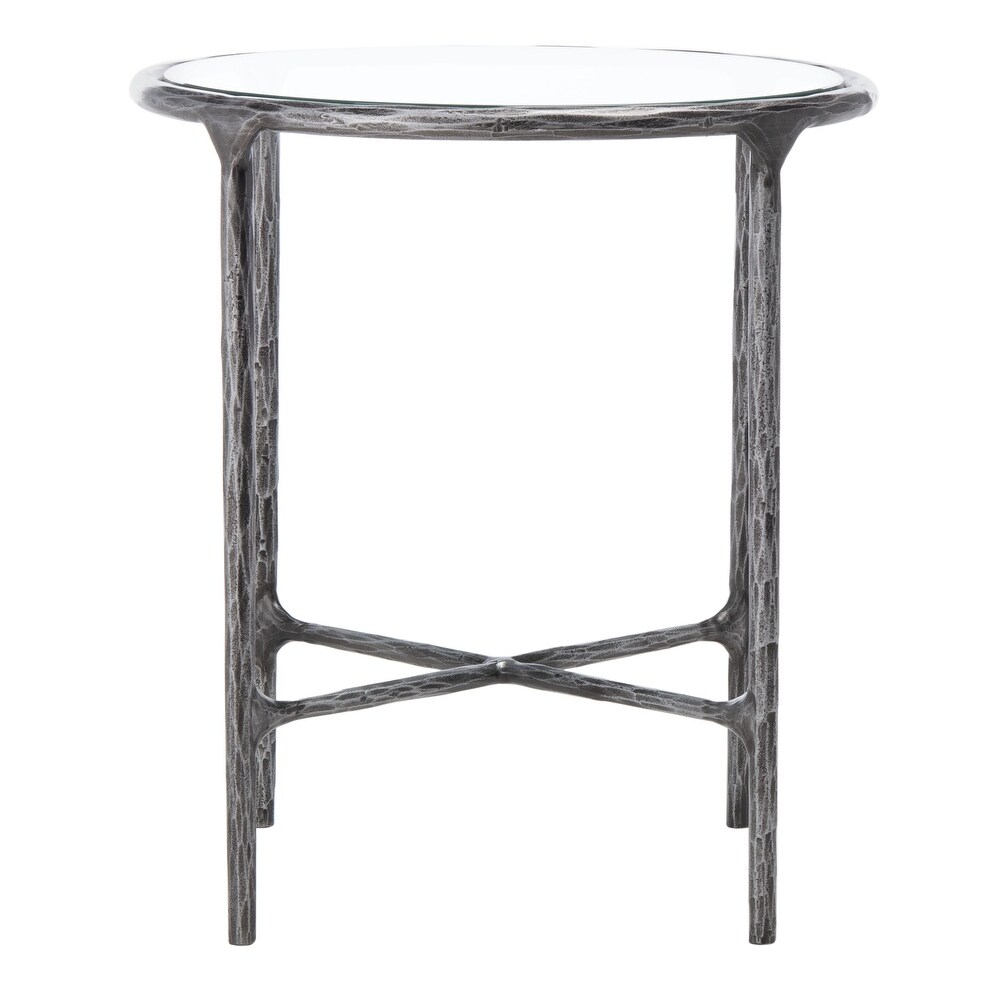 SAFAVIEH Couture Jessa Forged Metal Round End Table   18\