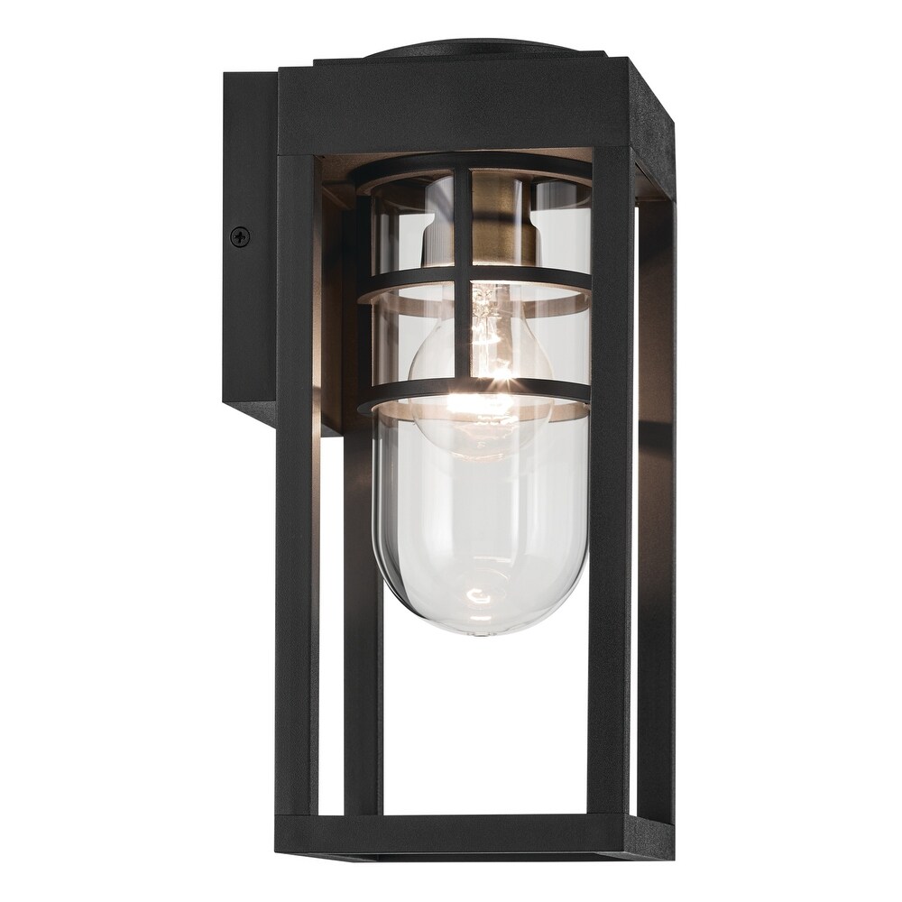 Kichler Lighting Hone 13 in. 1 Light Textured Black Outdoor Wall Sconce