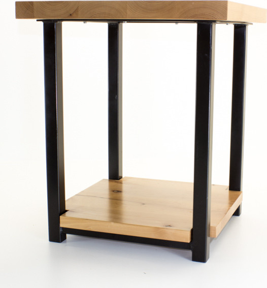 Modern Montana Rustic End Table   Industrial   Side Tables And End Tables   by Brushbacks Woodshop  Houzz