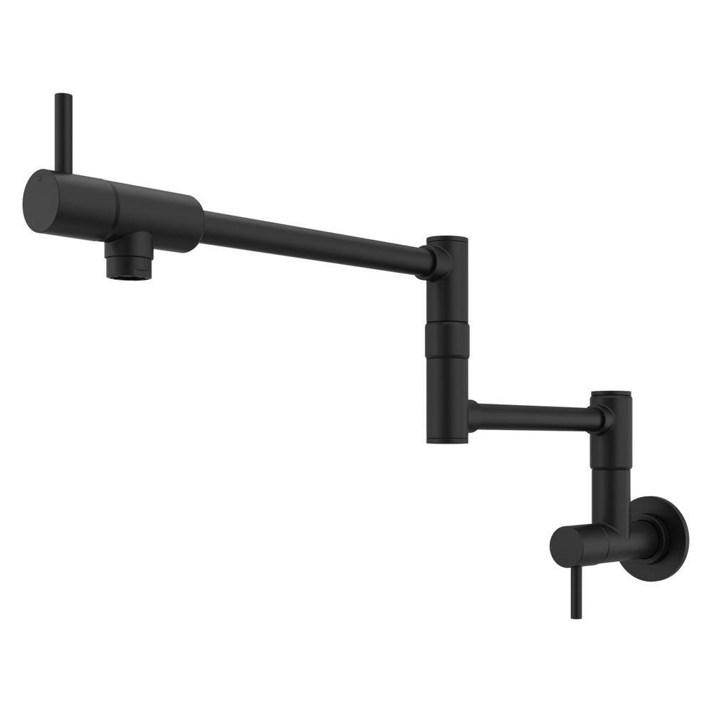 Pfister Lita Wall Mounted Potfiller in Matte Black GT533-PFB