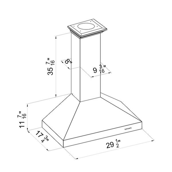 ZLINE Convertible Vent Wall Mount Range Hood in Fingerprint Resistant Stainless Steel