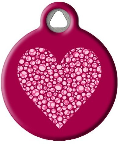 Dog Tag Art Valentine Heart Personalized Dog and Cat ID Tag