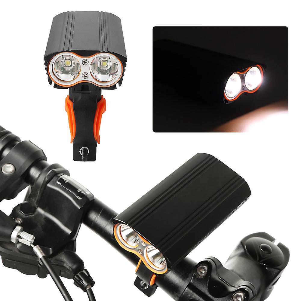 Waterproof Dual Led Bicycle Front Light Usb Charging Mountain Bike Headlight