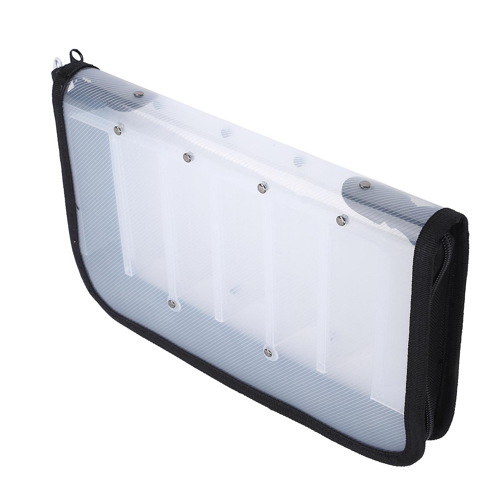 Fishing Bait Lure Bag Transparent Portable Waterproof 12 Compartments Wood Shrimp Storage Bag