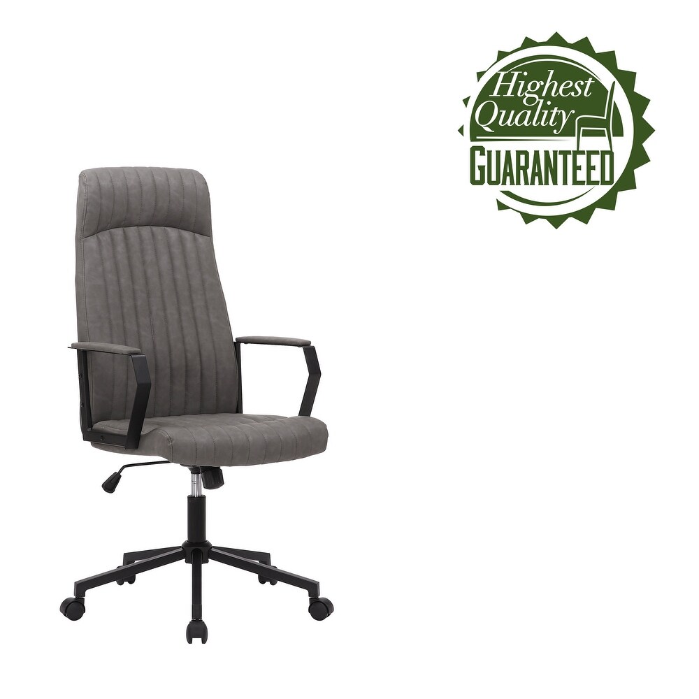 Porthos Home Shea Office Chair with Tilt Mechanism  PU Upholstery