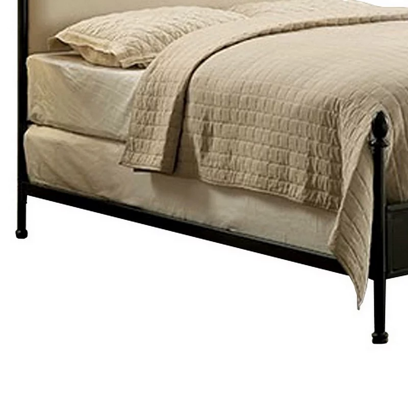 Transitional Queen Size Bed ， Black