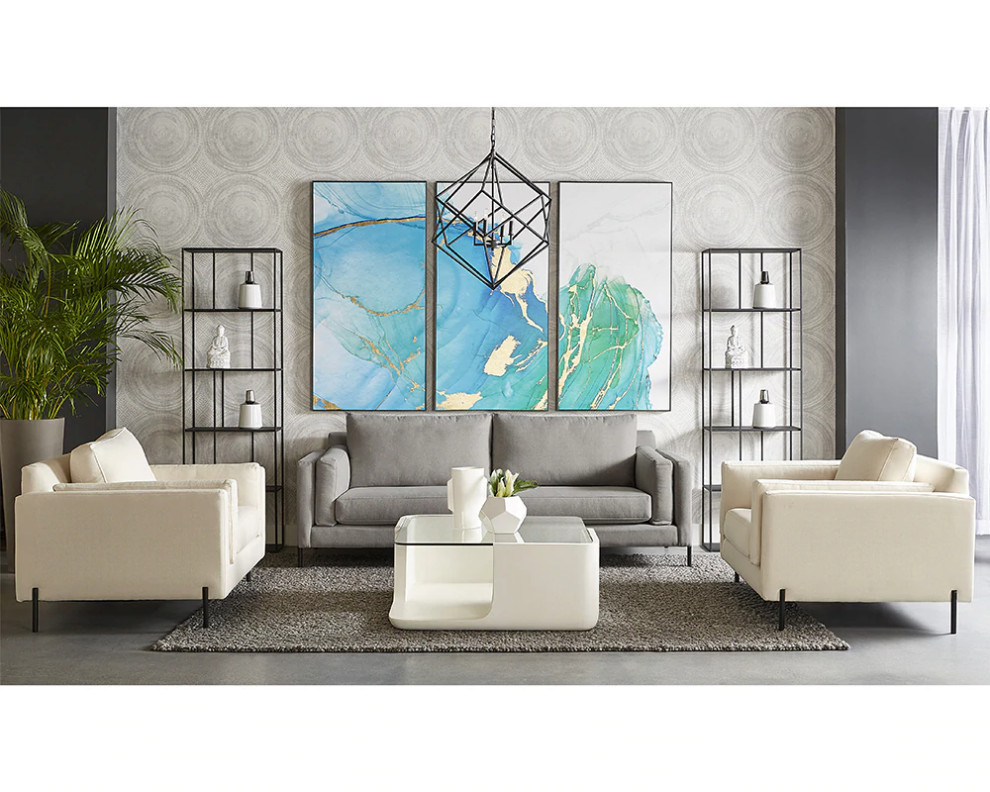 Zoanne Armchair Broderick Natural   Contemporary   Armchairs And Accent Chairs   by Virgil Stanis Design  Houzz