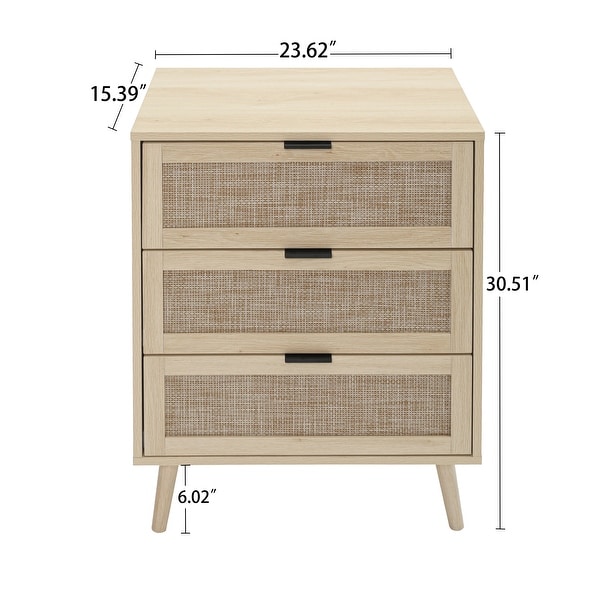 3 Drawer Cabinet， Suitable for bedroom， living room， study