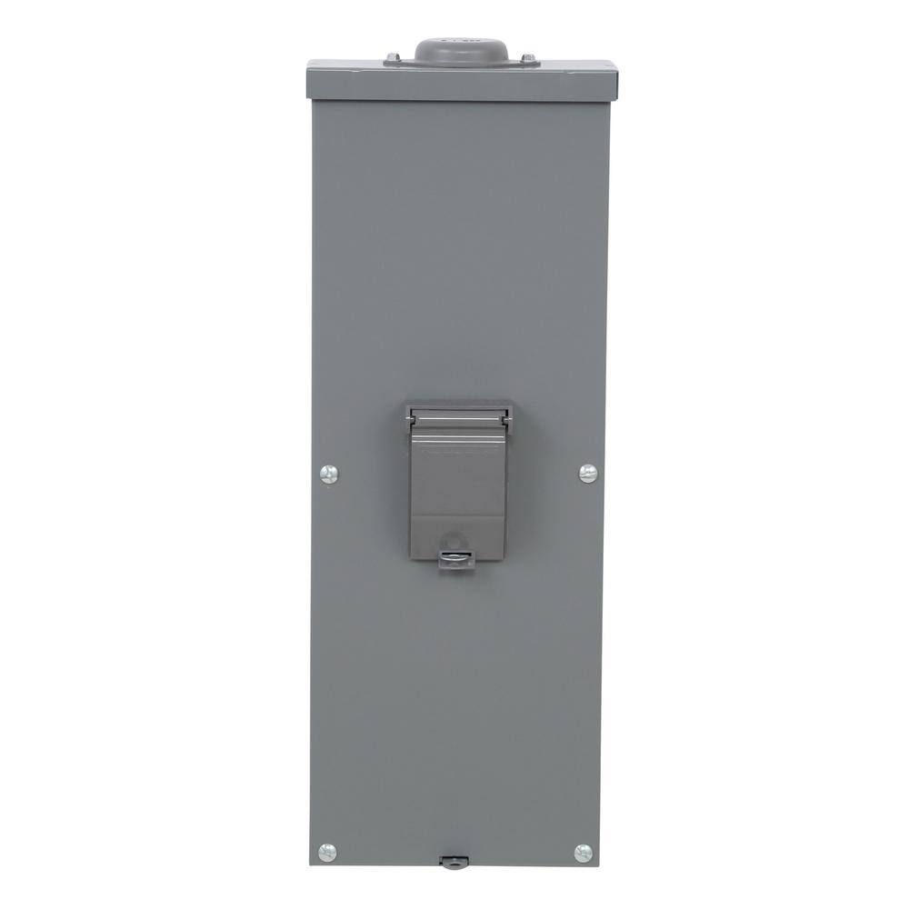 Square D QO 200 Amp 2-Pole Outdoor Circuit Breaker Enclosure with QOM2200VH Breaker QOM2E2200NRB