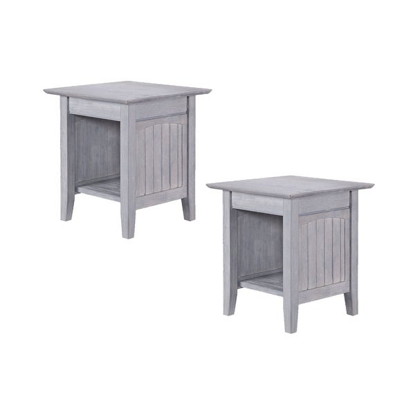 Nantucket Solid Wood End Table Set of 2