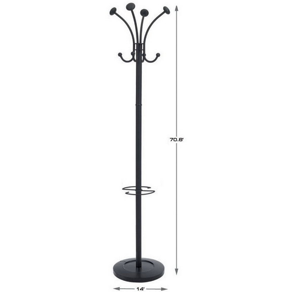 Alba Four Double Peg Coat Stand