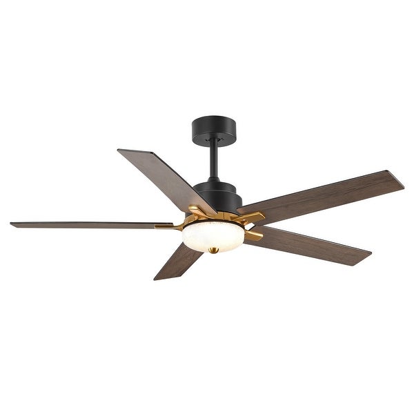 5 Reversible Blade 6-Speed Ceiling Fan with LED Lighting Remote - 52 inch Shopping - The Best Deals on Ceiling Fans | 41659439