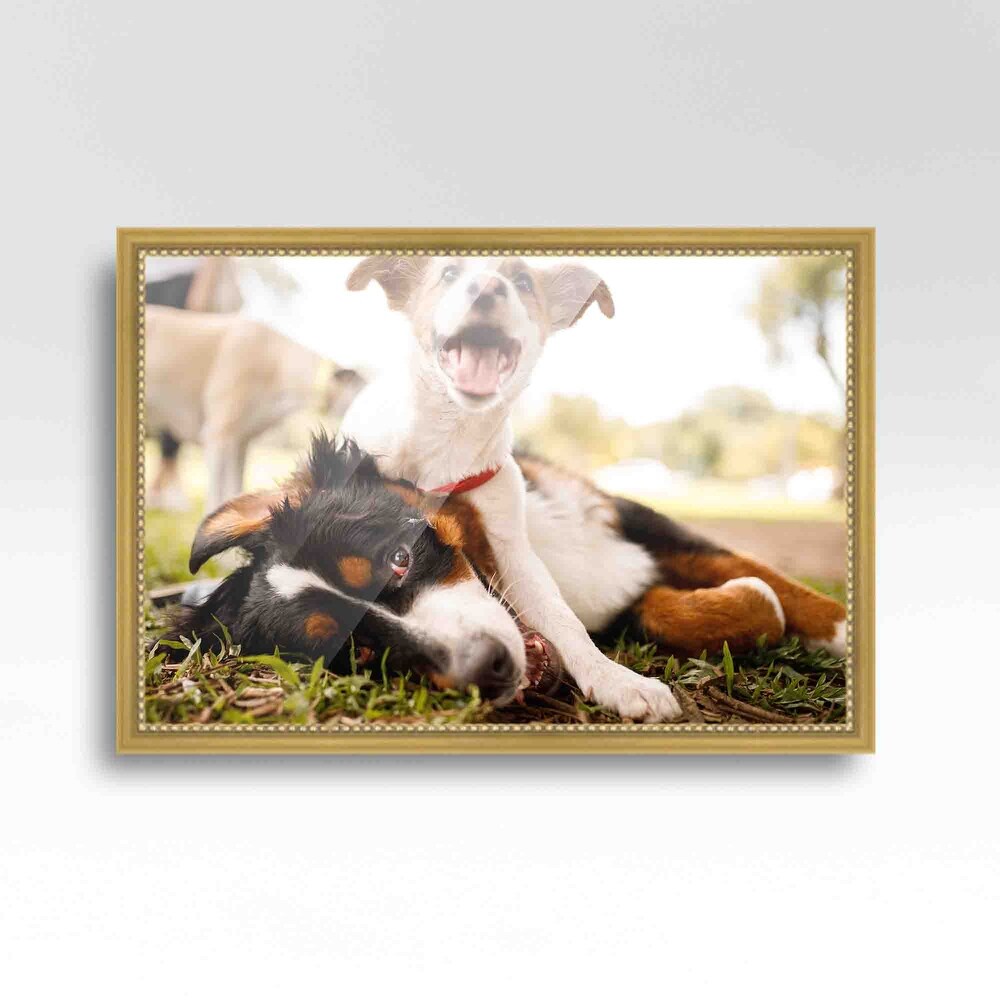 20x24 Frame Gold Real Wood Picture Frame Width 0.75 inches  Interior