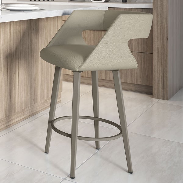 Amisco Marvin Swivel Counter and Bar Stool