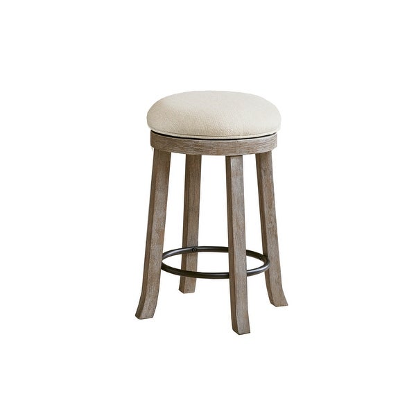 The Gray Barn Tipperary Cream/ Reclaimed Grey Swivel Counter Stool