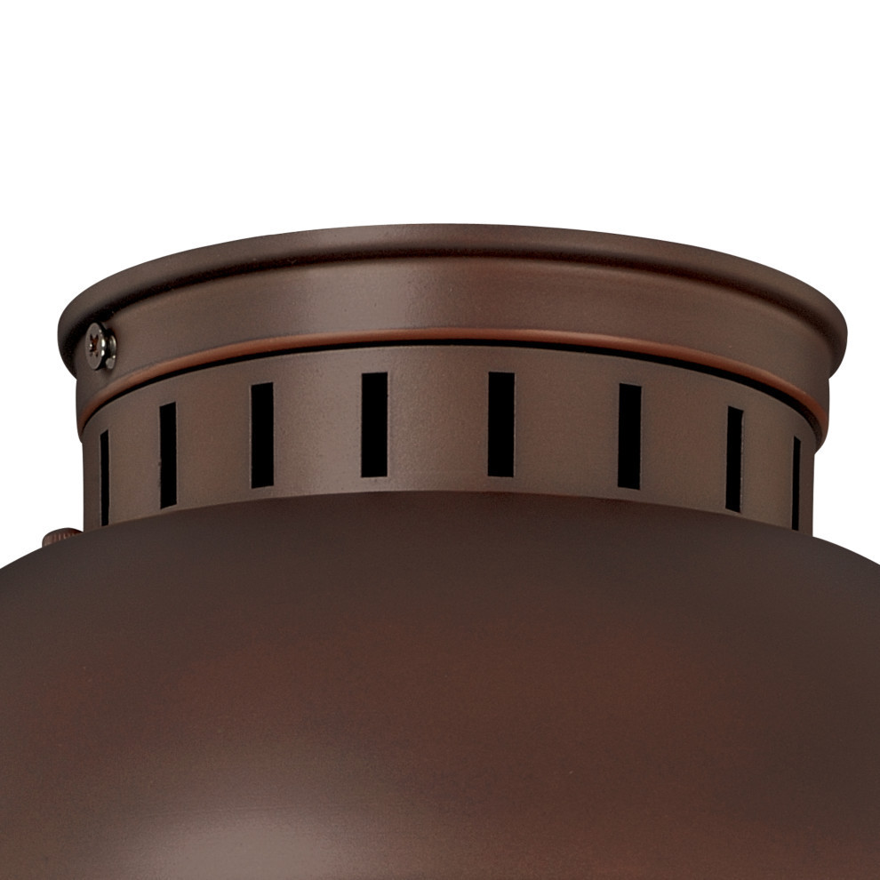 Harwich 10 quotOutdoor Flush Mount Light   Traditional   Outdoor Flush mount Ceiling Lighting   by Vaxcel  Houzz