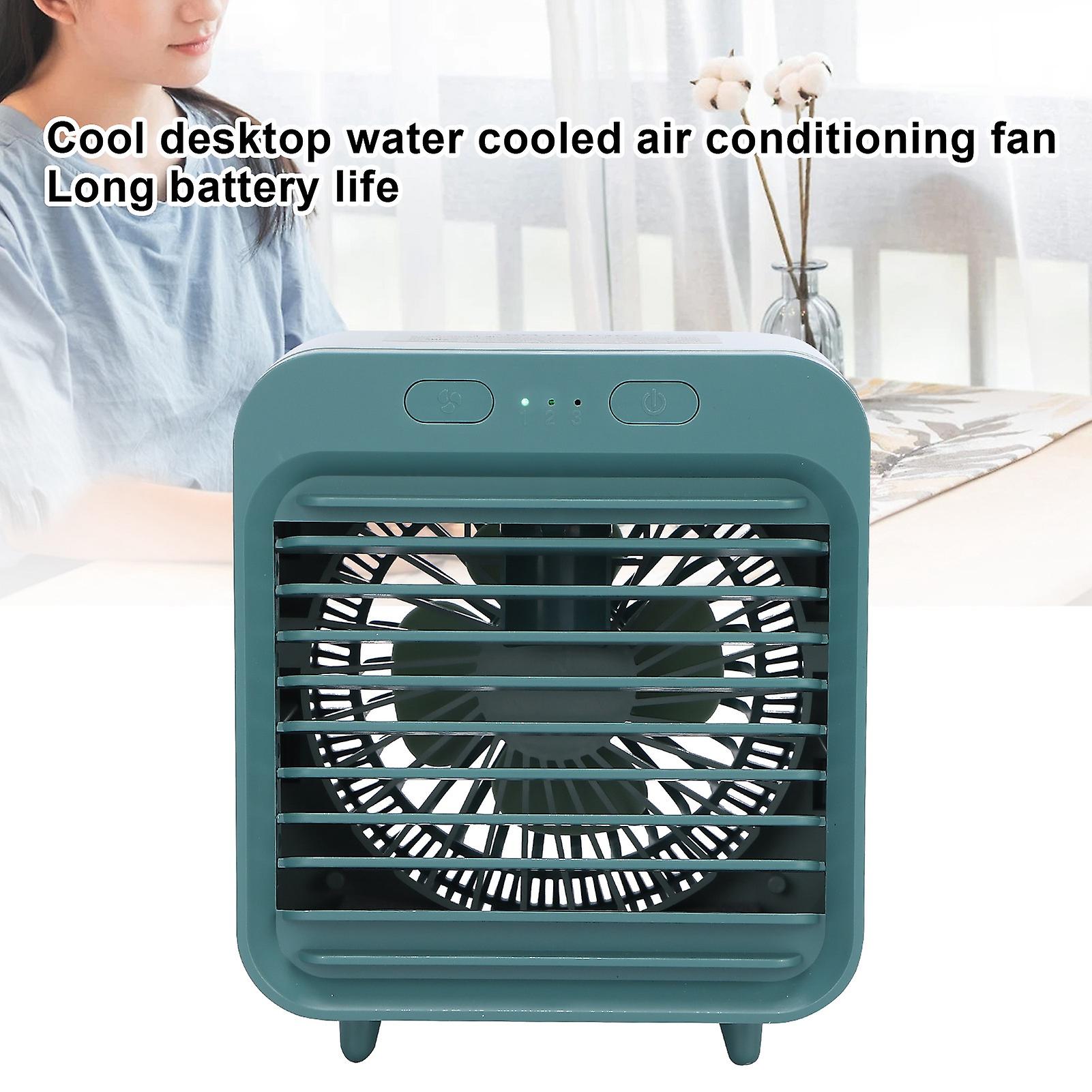 Portable Air Conditioner Fan， Desktop Personal Air Cooler Usb Rechargeable 2500mah Humidifier Spay Cooling Fan For Room Office Car Camping