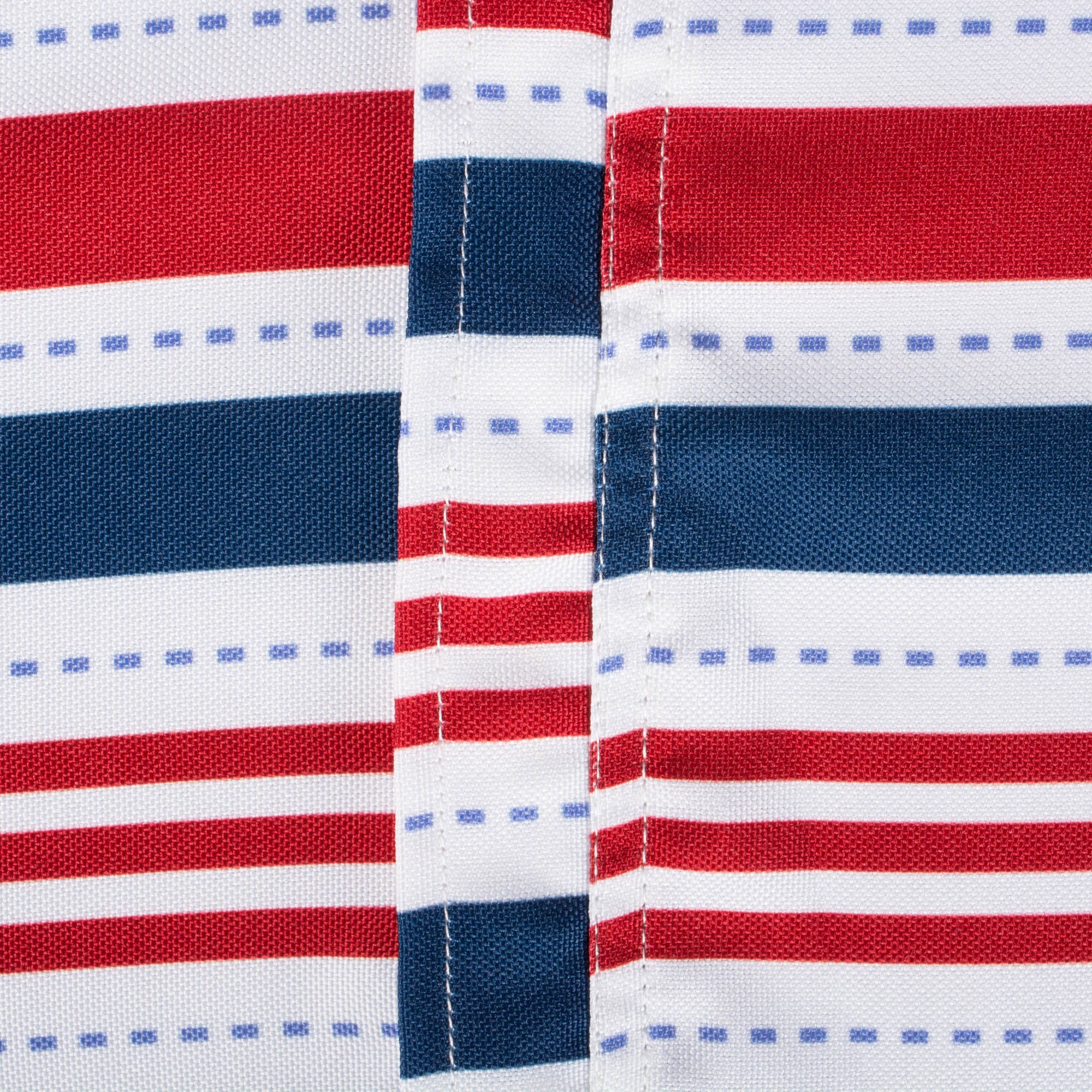 Red and Blue Patriotic Striped Rectangular Tablecloth with Zipper 60” x 84”