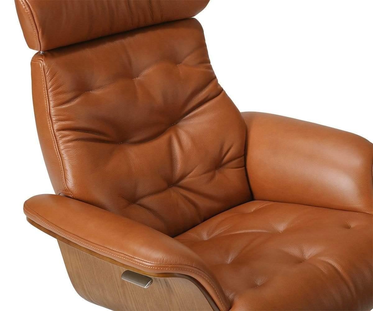 Anselmo Leather Recliner & Ottoman