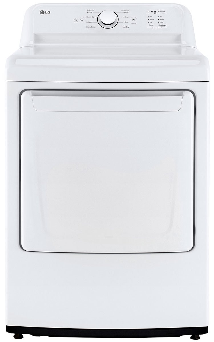 LG 7.3 Cu. Ft. White Electric Dryer With Sensor Dry