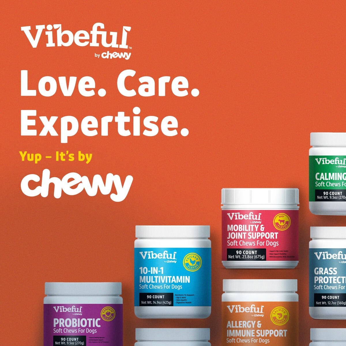 Vibeful Allergy and Immune Support Lamb Flavored Soft Chews Supplement for Dogs