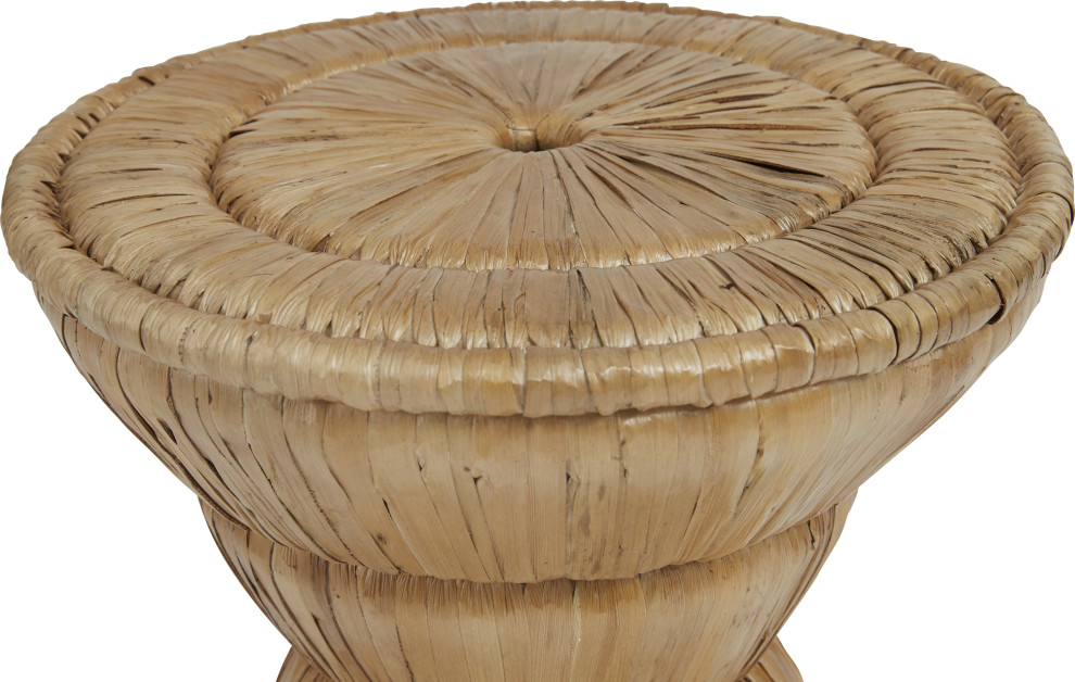 Kai Woven Hourglass Table   Tropical   Side Tables And End Tables   by HedgeApple  Houzz