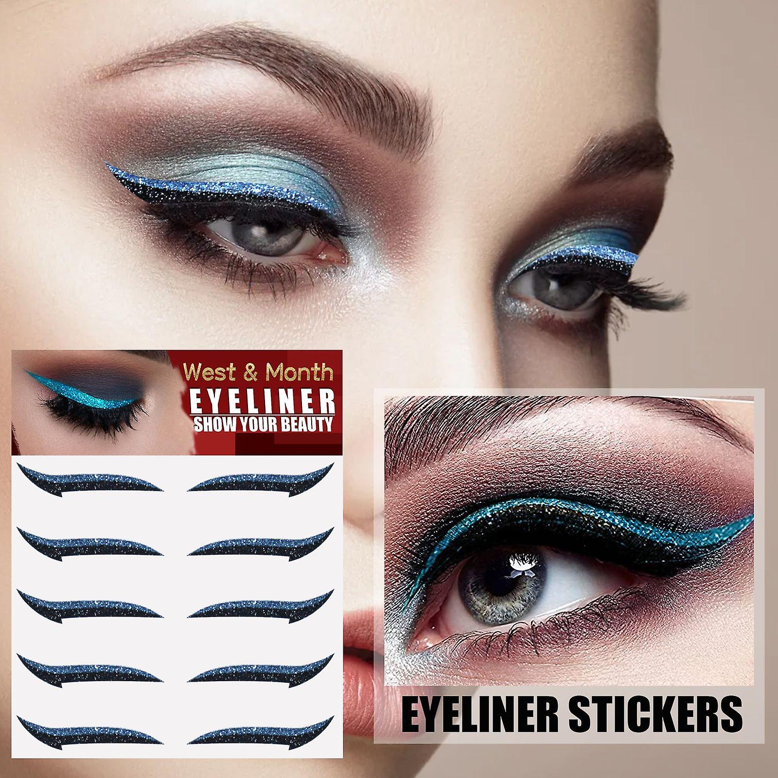 European And American Eyeliner Stickers Five Pairs Of Self-adhesive Eyeshadow Stage Makeup Party Nightclub Eye Patches